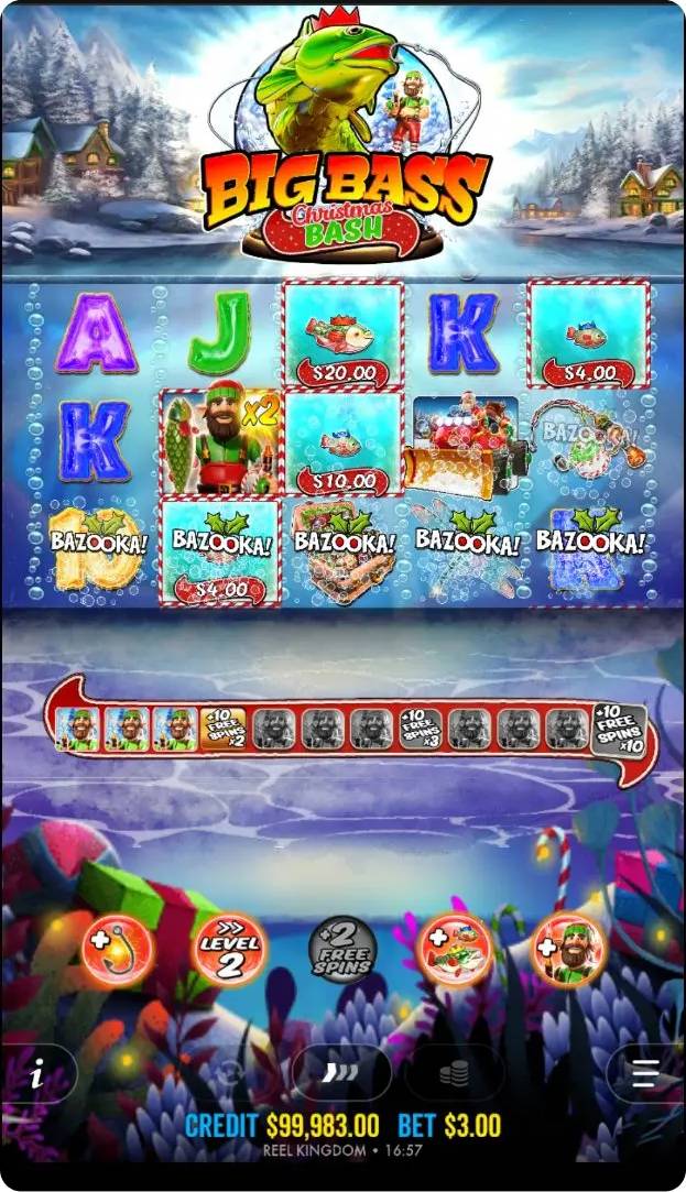 The Bazooka feature started - fisherman has dropped fireworks.